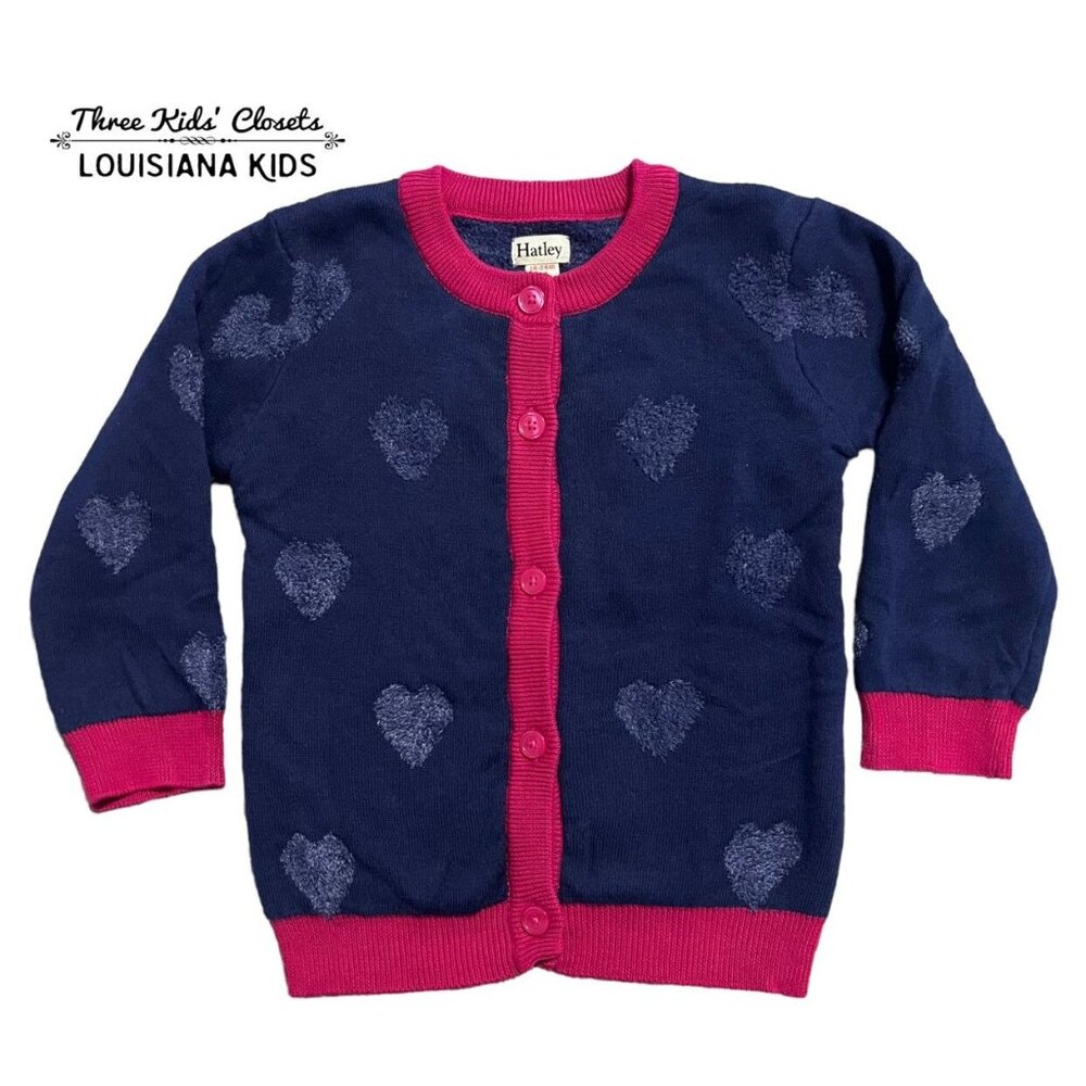 Hatley 18-24m Fuzzy Heart Cardigan Sweater